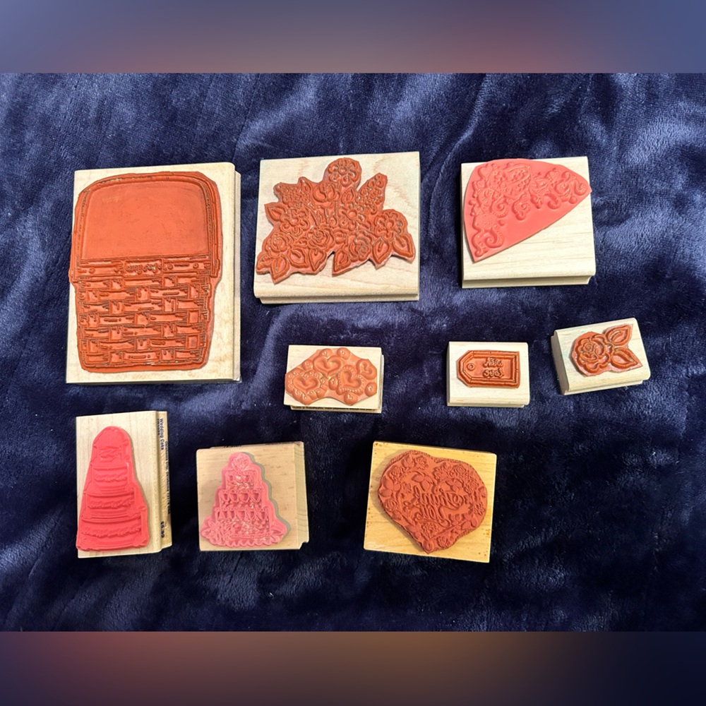 Assorted Decorative Rubber Stamps - Picture 2 of 3